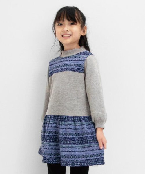 セール10 Off フェアアイル柄 ワンピース コムサイズム キッズ Comme Ca Ism Kids D Fashion