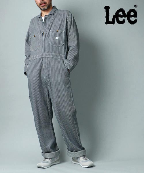 Lee/リー】 ツナギ ヒッコリーデニム ダンガリーズ /LM7213-104 Lee/リー】 ツナギ ヒッコリーデニム ダンガリーズ /LM7213-104