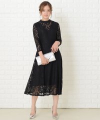 Lace Ladies/総レース長袖ロングワンピースドレス/504399958