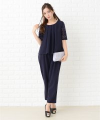 Lace Ladies/レースレディース Lace Ladies 花柄レース袖テーパードパンツドレス・セットアップ/504399960