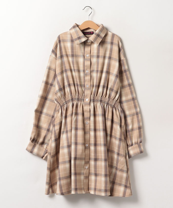 新品　タグ付き　タータンチェック　シャツワンピース　デシグアル 新品 タグ付き タータンチェック シャツワンピース デシグアル