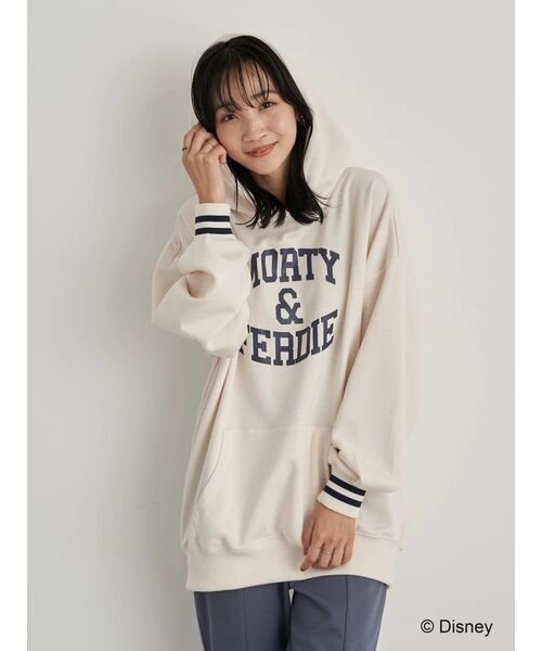 セール Morty Ferdie カレッジ風裏毛パーカー アースミュージック エコロジー Earth Music Ecology D Fashion