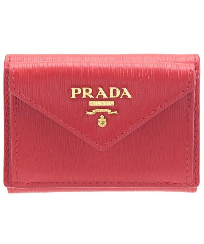 セール】【PRADA(プラダ)】PRADA プラダ 財布 三つ折り 折財布 