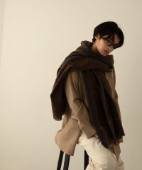 marjour/DARK CHECK STOLE/504414330