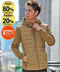 VICCI/VICCI 長袖ダウンブルゾン インナーダウン メンズ ダウンジャケット  ブルゾン ノーカラー スタンドカラー パーカー クルーネック 軽量 軽い 秋 冬 【/503723875