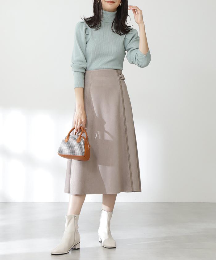 UNITED ARROWS フェイクスエード タイト スカート 36 M