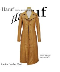 Haruf/本革 チェスターコート レザーコート レディース レザージャケット 革ジャン ラムレザー 革コート シンプル レディースロングコート 秋冬 TQP4583/504415799