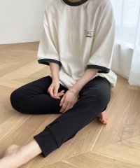 CANAL JEAN/harmonie －OrganicCotton－(アルモニ オーガニックコットン）10分丈切替レギンス/504417607