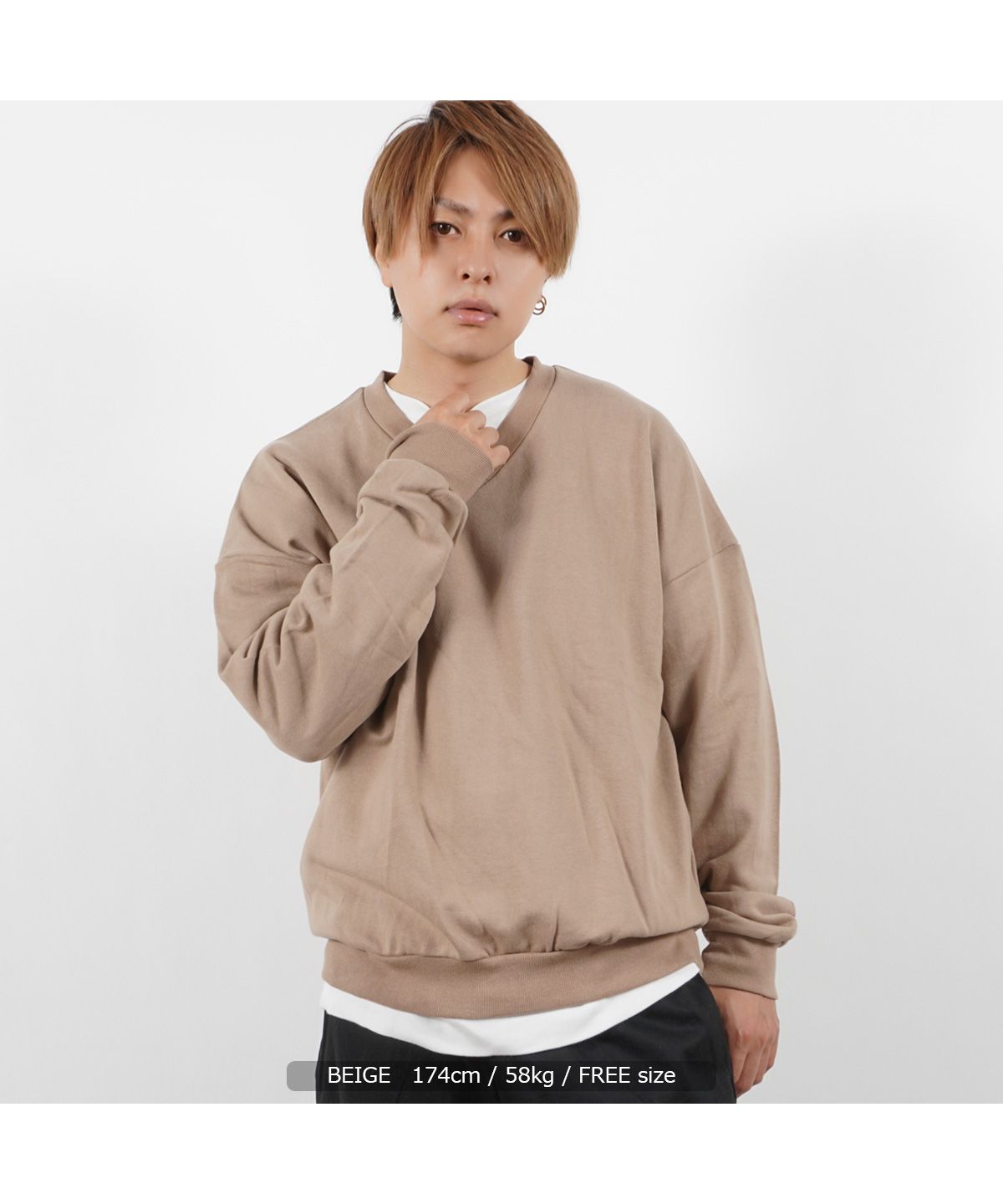 ワンフォークロージング 1111clothing トレーナー メンズ v