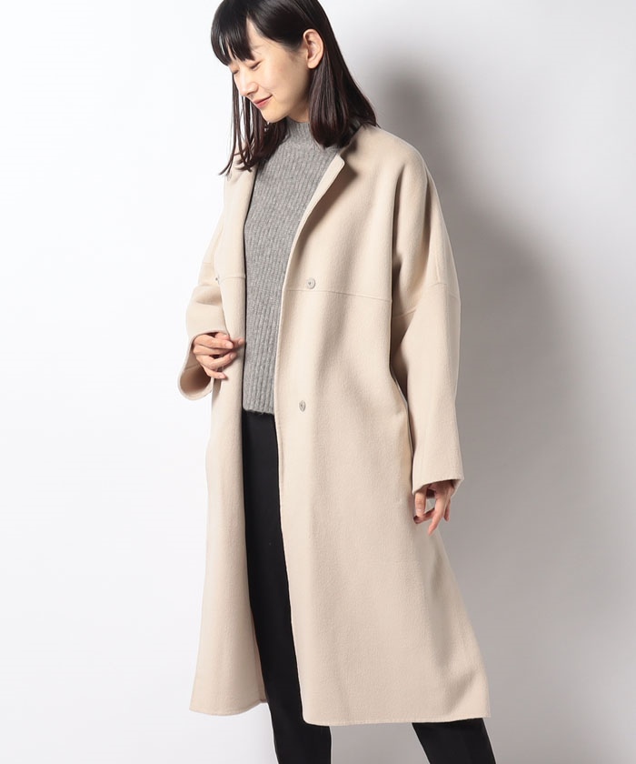 タイムセール⭐︎新品⭐︎MICA&DEAL ウールリバーコート　グレージュ タイムセール⭐︎新品⭐︎MICA&DEAL ウールリバーコートグレージュ