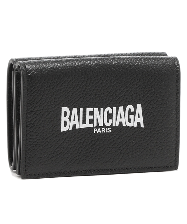 BALENCIAGA 財布 三つ折り ミニ財布 ロゴ キャッシュ