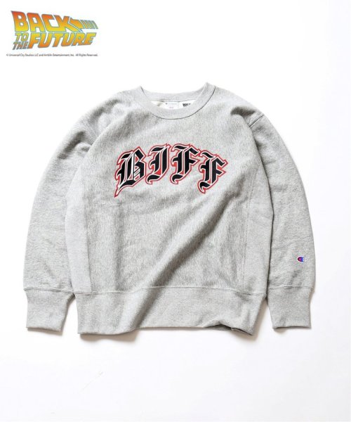【CHAMPION×BACK TO THE FUTURE】別注リバースウィーブ スウェット