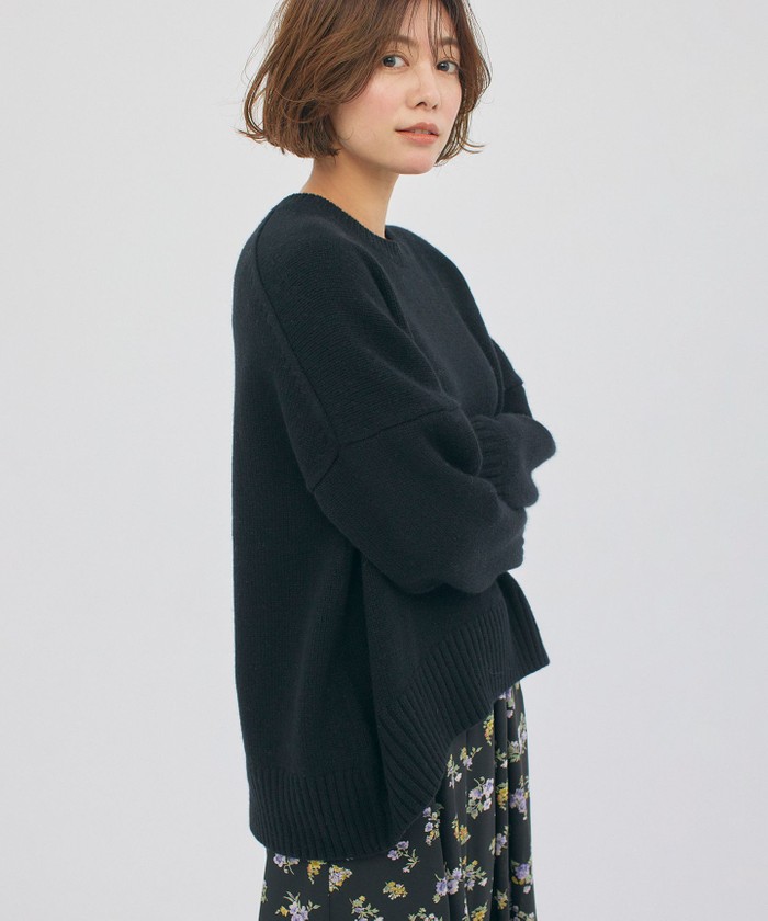 23区 MAGウールカシミヤブレンドバルキー エディターズ ニット 川上桃子 23区 川上桃子コラボ ウールカシミヤブレンドバルキー