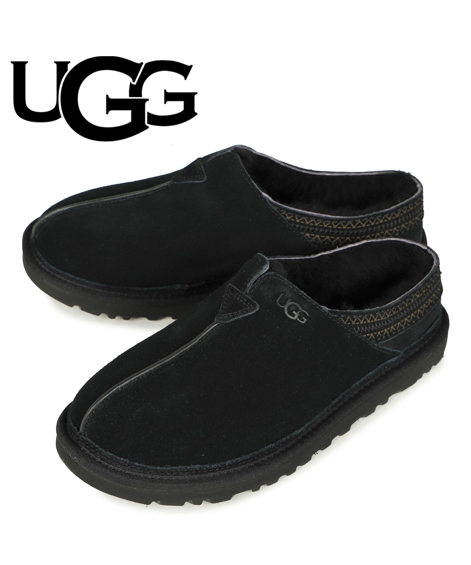 【未使用】UGG アグ【22.0】ジェンマ スリッポン レザースニーカー 黒