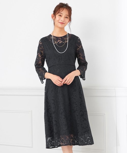 洗える 総レース ワンピース エニィ スィス Anysis D Fashion