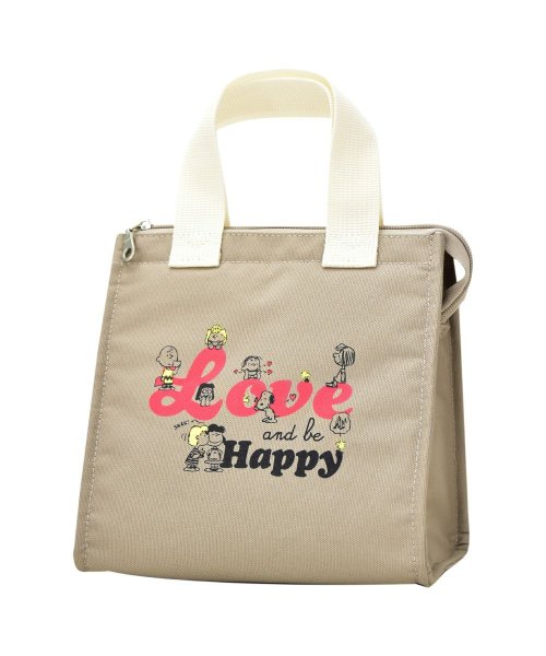 スヌーピー ミニトートバッグ トート バック 小さめ 軽量 メッシュポケット ファスナー付き ジッパー レディース 大人 女性 大学生 女子 女の子 高校生 中 ランナー Runner D Fashion