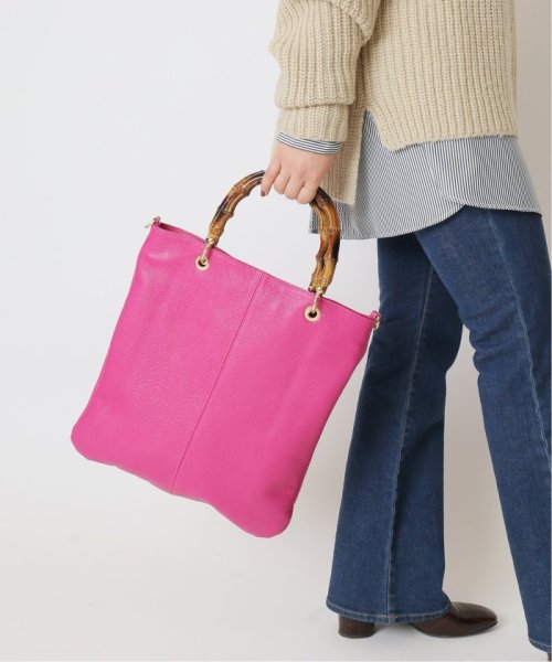 【MARLON/マルロン】バンブーハンドル 2WAY BAG◆
