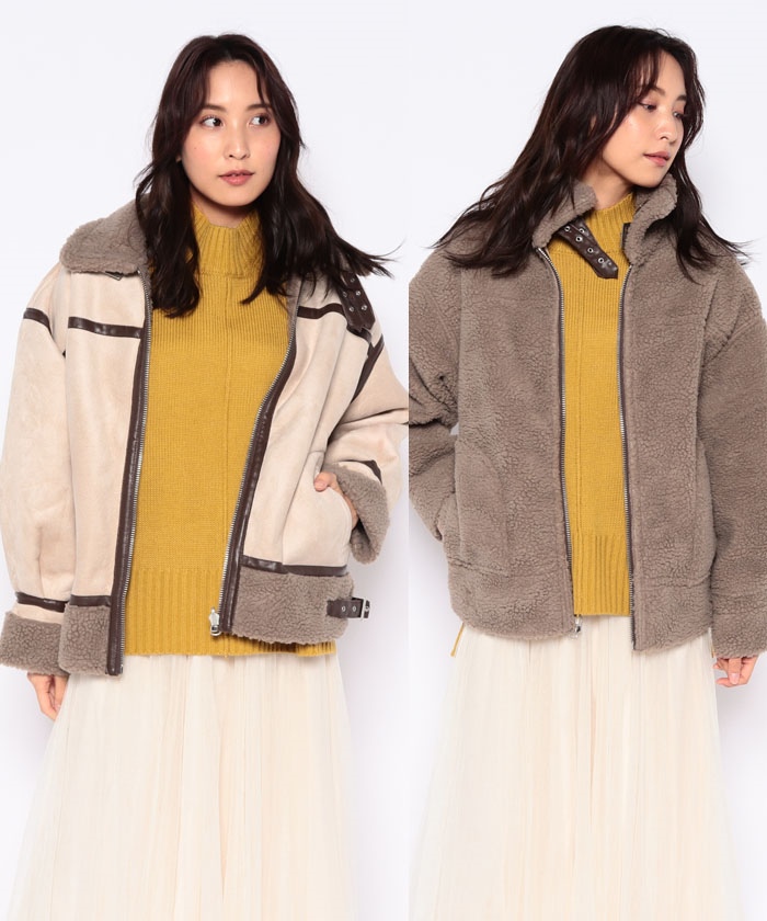 【セール 50%OFF】ボアムートンB-3リバーシブルフライト ...