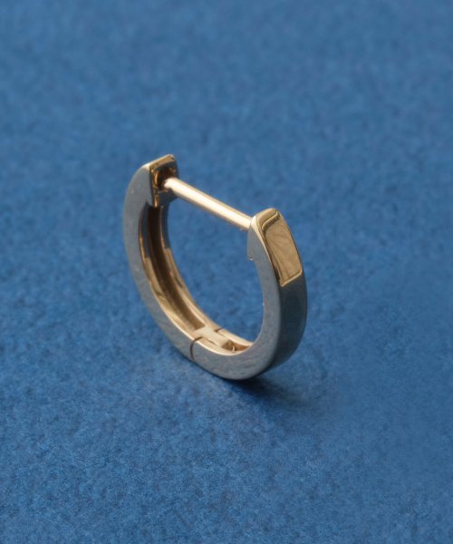 gold straight hoopピアス(0.5ペア)