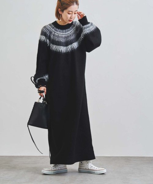 セール 洗える フェザーライクキュウシンニットワンピース コーエン Coen D Fashion