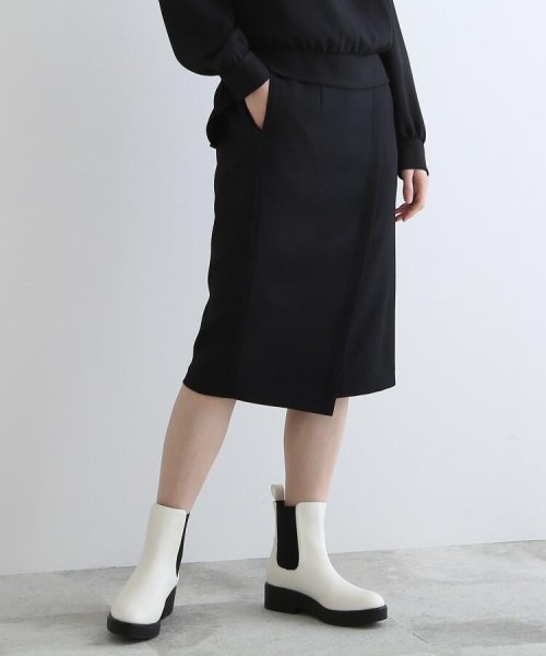 【otonaMUSE 1月号掲載商品】ラップ風ナロースカート