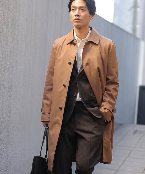 ライナー着脱可能ストレッチバックツイルミリタリーコート