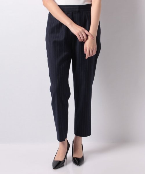 ピンストライプクロップドパンツ【Leilian WHITE LABEL】
