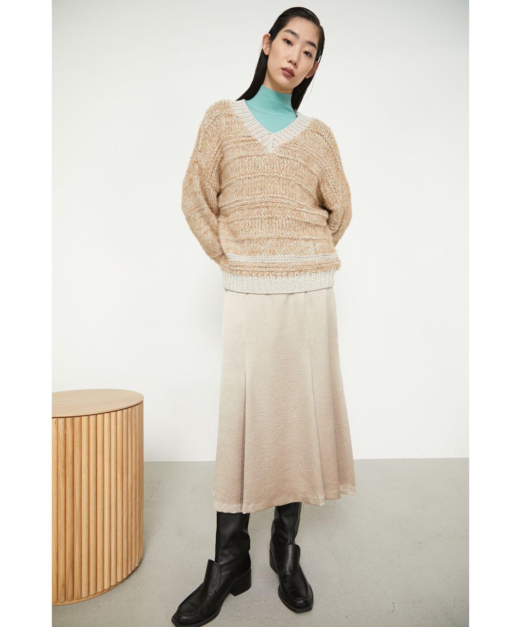 セール】Mix yarn v－neck knit(504441523) | リムアーク(RIM.ARK) - d