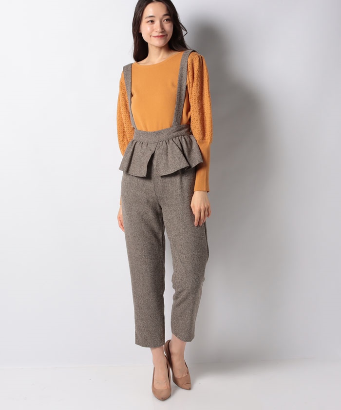 offprice d fashion ケービーエフ ラメライン フリル スリーブ ニット レディース