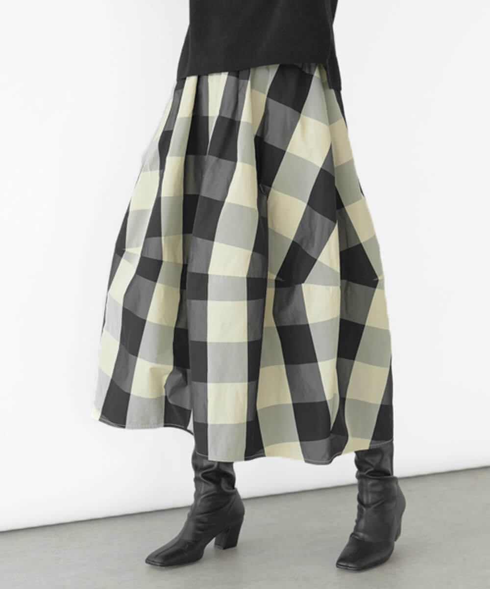 Aga 【手洗い可】ブロックチェックメモリースカート(504444779) | ラシュッド(LASUD) - d fashion Aga 【手洗い可】ブロックチェックメモリースカート(504444779) | ラシュッド(LASUD) - d fashion