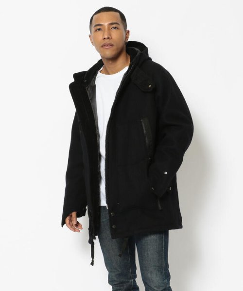 ENGINEERED GARMENTS×Schott(エンジニアド ガーメンツ×ショット) 701EG MELTON UTILITY HOODED COAT