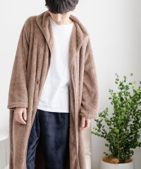 Rocky Monroe/着る毛布 モコボア ロング レディース メンズ ブランケット カーディガン ルームウェア ルームワンピース 部屋着 パジャマ ライトアウター 羽織 マタニティ /504447464