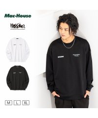 MAC HOUSE(men)/MOSSIMO モッシモ ポンチ素材 プリントトレーナー 2173－1800/504446399