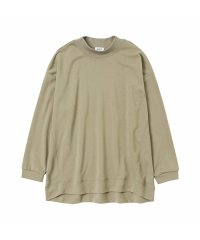 MAC HOUSE(women)/[大きいサイズ] NAVY ネイビー ポンチ素材 MVSモックネックプルオーバー クイーンサイズ 115426151/504446405