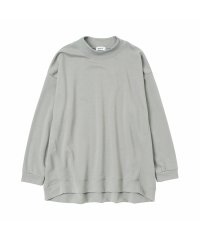 MAC HOUSE(women)/[大きいサイズ] NAVY ネイビー ポンチ素材 MVSモックネックプルオーバー クイーンサイズ 115426151/504446405