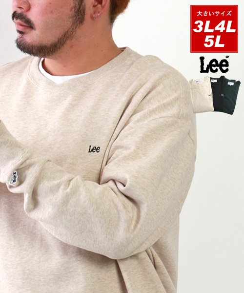 クーポン】【セール20%OFF】【Lee】リー 大きいサイズ 裏毛 ワンポイント ロゴ 刺繍 スウェット トレーナー(504450115) |  大きいサイズのマルカワ(MARUKAWA) - d fashion