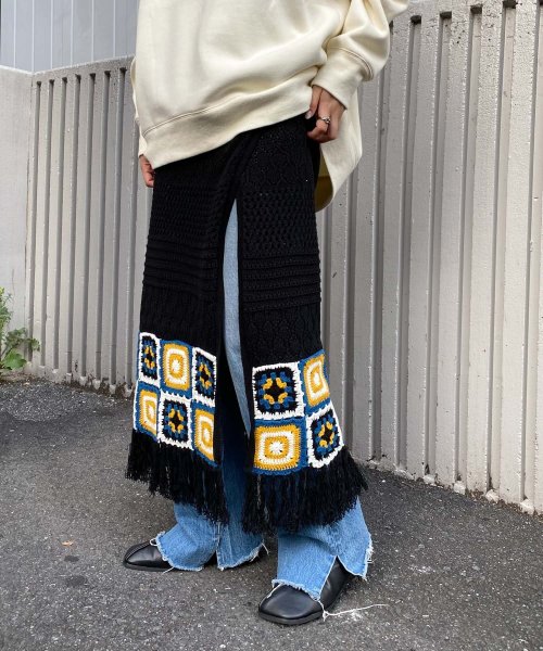セール Ciaopanic Typy カギ針モチーフ巻キスカート チャオパニック Ciaopanic D Fashion