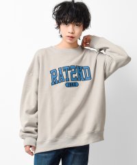 RAT EFFECT/ラット エフェクト RAT EFFECT 裏起毛アーチロゴ刺繍トレーナー/504453080