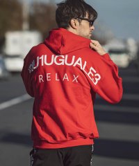 1PIU1UGUALE3 RELAX/ウノ ピゥ ウノ ウグァーレ トレ リラックス 1PIU1UGUALE3 RELAX バックロゴプリント裏起毛プルオーバーパーカー/504454703