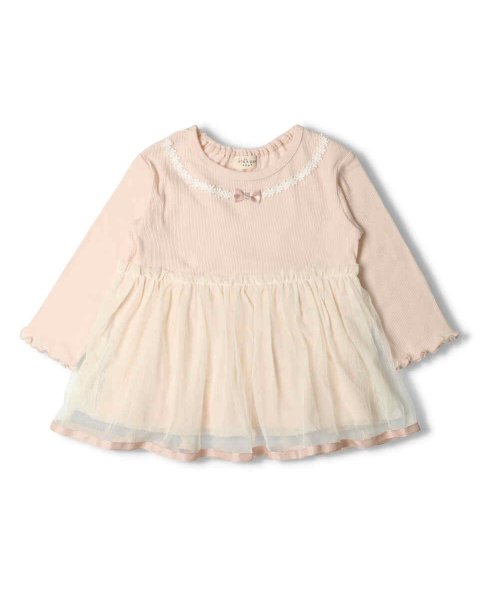 子供服 Kid S Zoo キッズズー チュールスカート長袖ワンピース 70cm 90cm W キッズズー Kids Zoo D Fashion