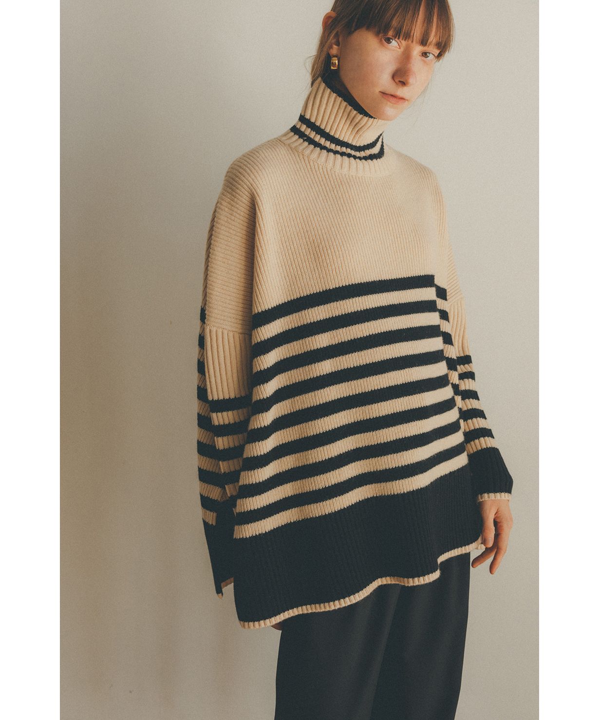 TURTLE WIDE SLIT KNIT TOPS(504454897) | クラネ(CLANE) - d fashion