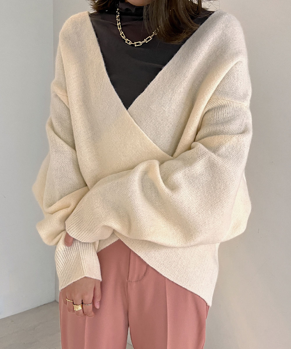 みは様 専用 Alpaca 2way Cardigan ロザリームーン
