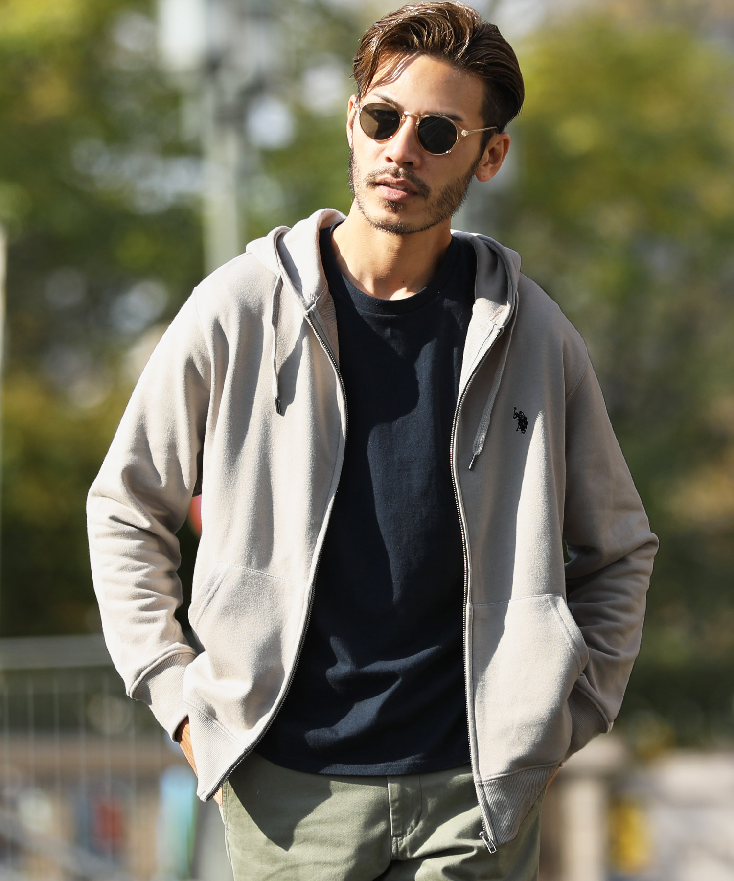 ジギーズショップ JIGGYS SHOP US.POLO ASSN. 別注ZIPパーカー