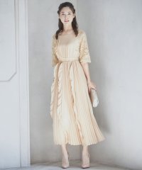 DRESS+/ワンピース ドレス レース袖 ミモレ丈 パーティードレス 結婚式/504459404