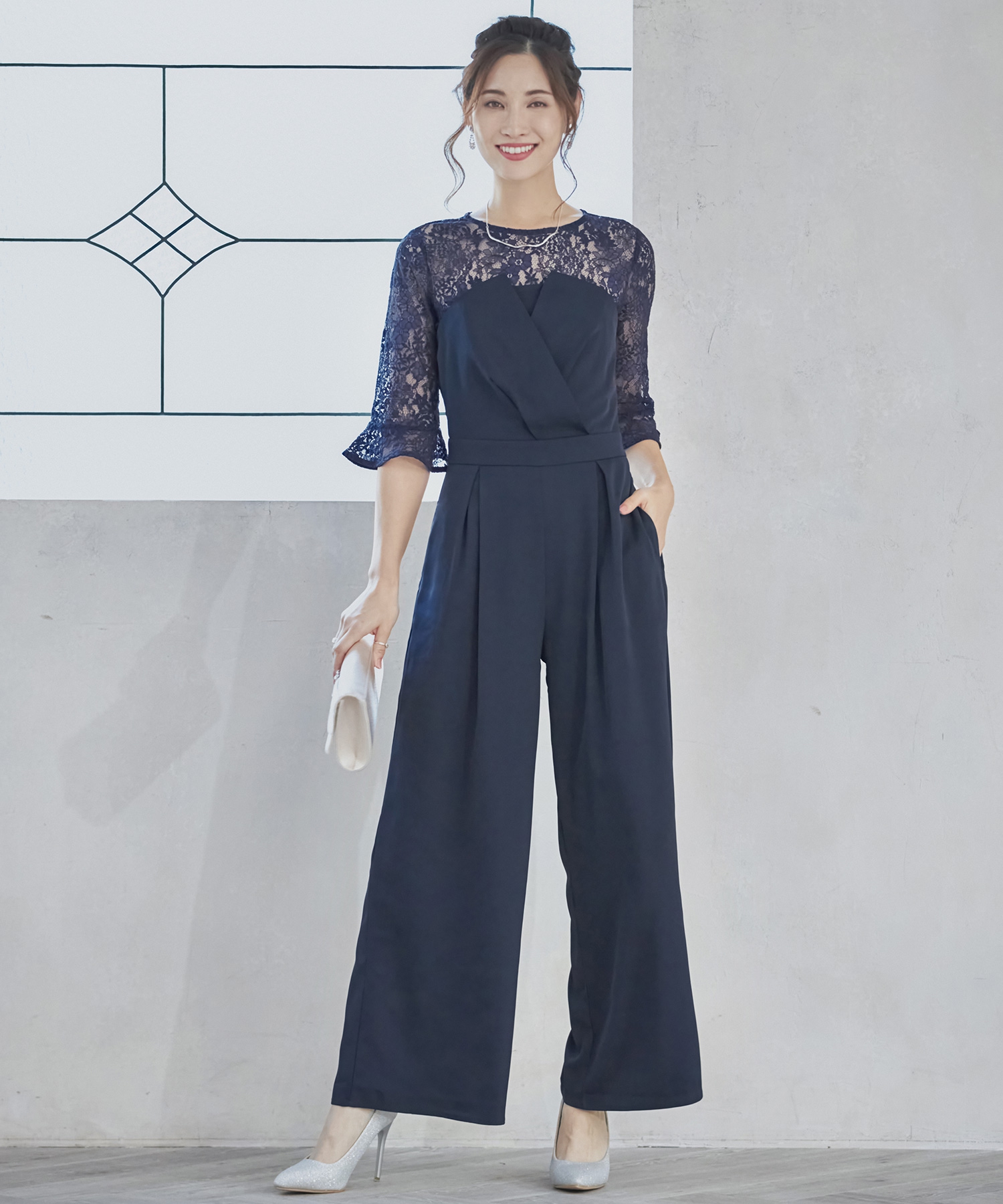 セール28%OFF】ドレスプラス DRESS+ レースブラウス ジャンプ