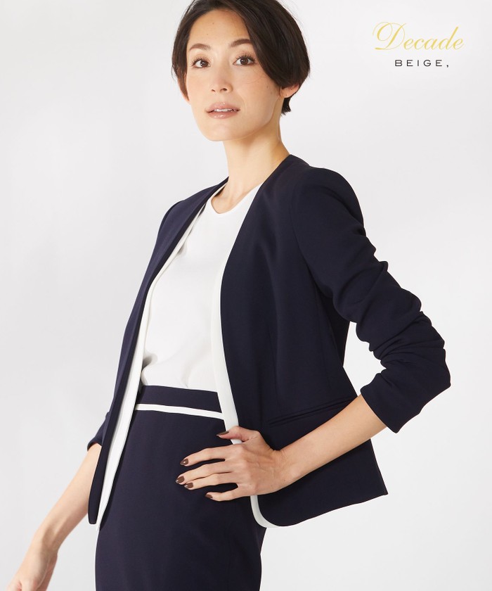 EC再販不可【VERY4月号掲載】CINDY / ノーカラージャケット EC再販不可【VERY4月号掲載】CINDY / ノーカラージャケット