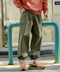 HOOK/フック HOOK HOOK サイドポケット ワッペンプリント・裾紐付きパンツ/504074119