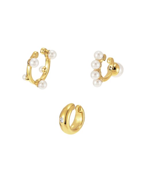 Coffret a perles コフレ・ア・ペルル 3-piece set ear cuffs
