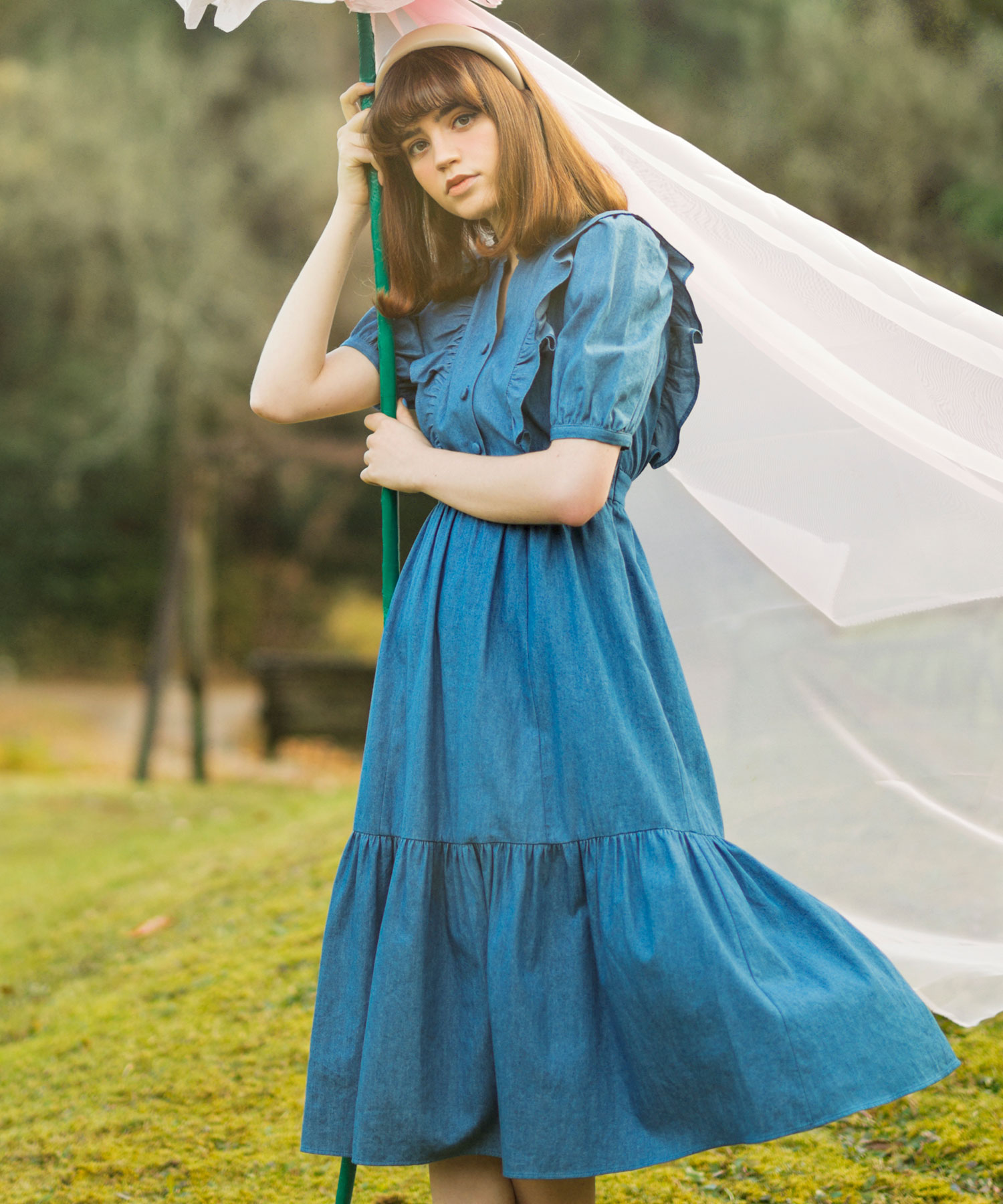 極美品♡ルネ♡サイドフリル デニムワンピース | www.jarussi.com.br