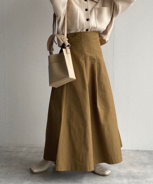 セール タックフレアロングスカート ダブルクローゼット W Closet D Fashion